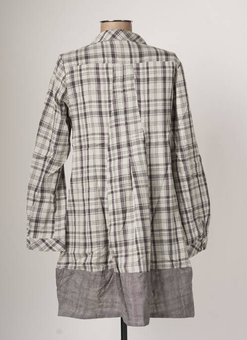 Robe mi-longue gris ARELINE femme