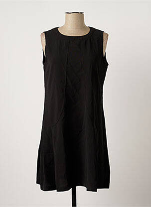 Robe courte sans manche sans manche noir ARELINE femme