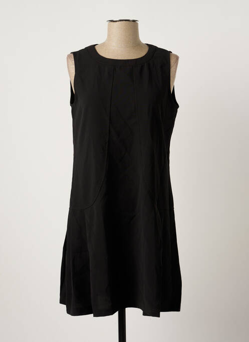 Robe courte sans manche sans manche noir ARELINE femme