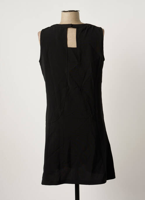 Robe courte sans manche sans manche noir ARELINE femme