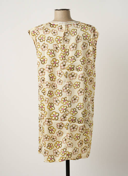 Robe courte sans manche sans manche beige ARELINE femme