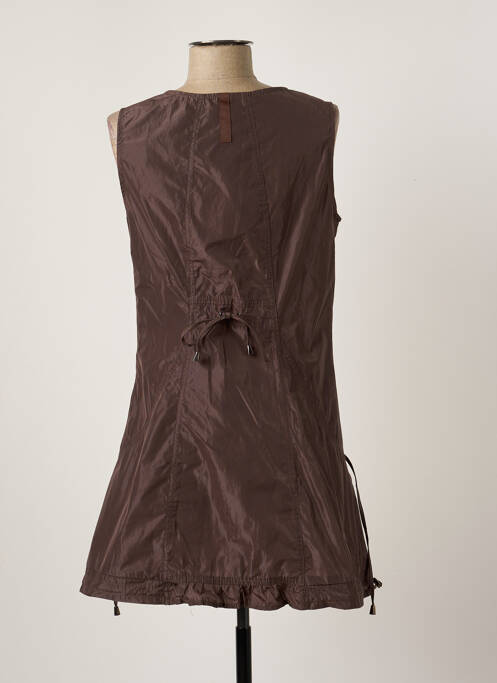 Robe courte marron ARELINE pour femme