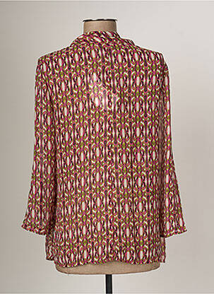 Tunique manches longues légère et transparente rose ARELINE femme