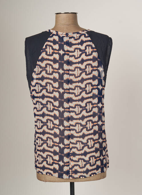 Top bleu ARELINE pour femme