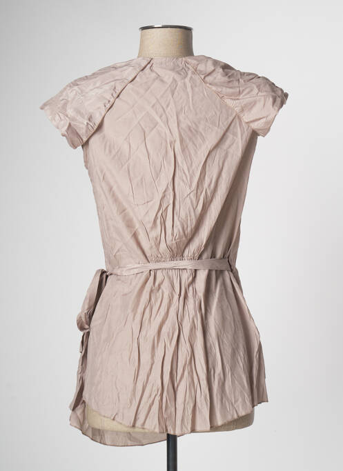 Gilet cache-cœur marron ARELINE pour femme