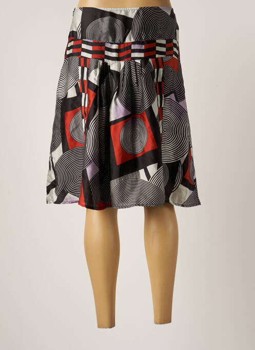 Jupe mi-longue gris ARELINE femme