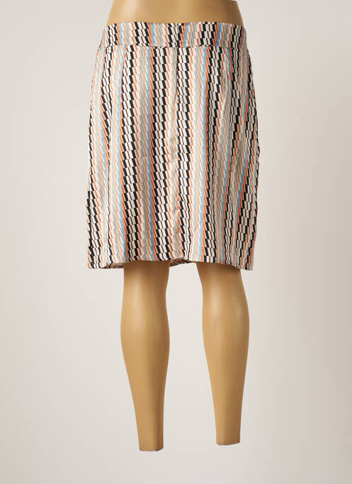 Jupe mi-longue blanc ARELINE pour femme