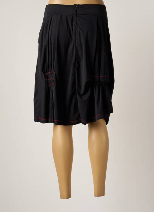 Jupe mi-longue noir ARELINE femme