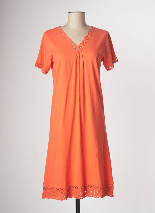 Robe mi-longue orange AGATHE & LOUISE pour femme