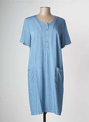 Robe mi-longue bleu GEVANA pour femme