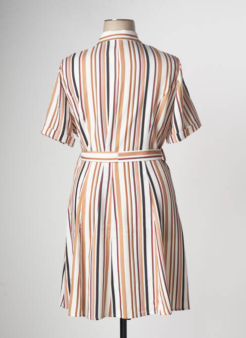 Robe mi-longue marron DIVILUNE pour femme