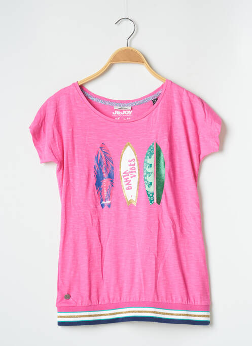 T-shirt rose J&JOY pour fille
