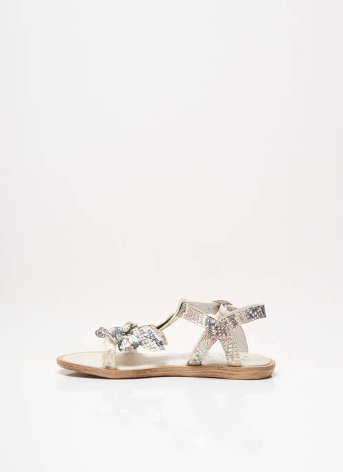 Sandales/Nu pieds gris ACEBOS pour fille