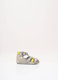 Sandales/nu pieds empiècements bout rond gris LITTLE MARY garcon