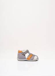 Sandales/nu pieds empiècements bout rond gris BELLAMY garcon