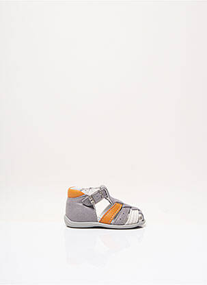 Sandales/nu pieds empiècements bout rond gris BELLAMY garcon