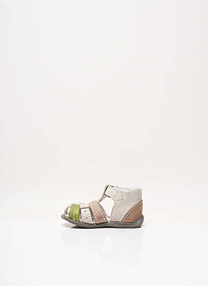 Sandales/nu pieds empiècements bout rond vert BELLAMY garcon