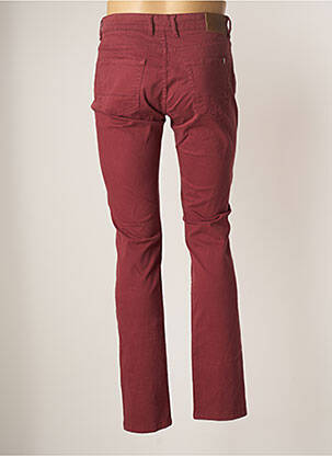 Pantalon droit stretch taille normale rouge CAMBRIDGE homme