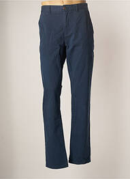 Pantalon chino fermeture zippée sous rabat boutonné taille normale bleu CAMBRIDGE femme