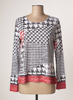 Top stretch manches longues gris DIANE LAURY femme