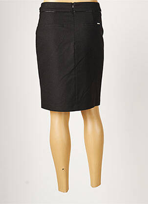 Jupe mi-longue taille normale noir JULIE GUERLANDE femme
