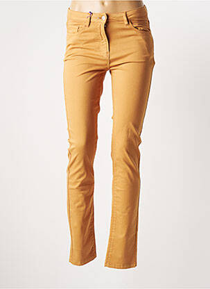 Pantalon slim taille basse taille basse beige JULIE GUERLANDE femme