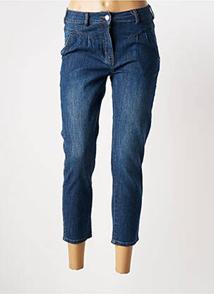 Jeans coupe slim slim taille haute bleu JULIE GUERLANDE femme