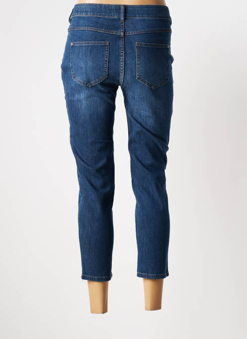 Jeans coupe slim slim taille haute bleu JULIE GUERLANDE femme