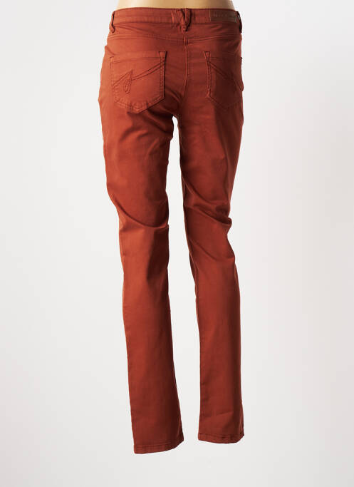 Pantalon slim marron JULIE GUERLANDE pour femme