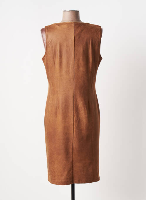 Robe mi-longue marron JULIE GUERLANDE pour femme