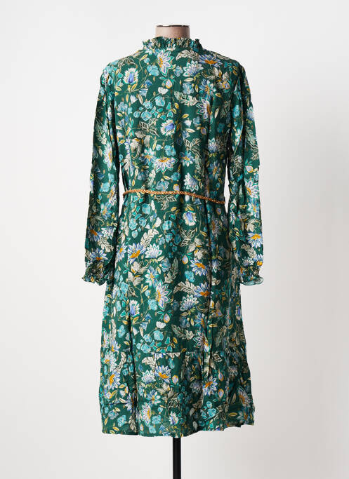 Robe mi-longue vert JULIE GUERLANDE femme