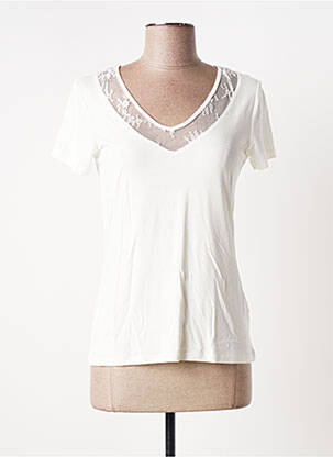 T-shirt blanc JULIE GUERLANDE pour femme