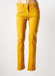 Pantalon slim taille basse taille basse jaune JULIE GUERLANDE femme