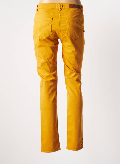 Pantalon slim jaune JULIE GUERLANDE pour femme