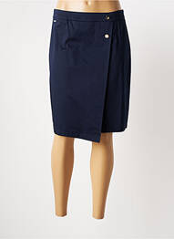 Jupe mi-longue taille normale bleu JULIE GUERLANDE femme