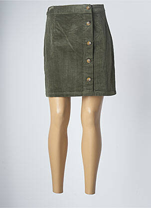 Jupe courte taille normale vert C'EST BEAU LA VIE femme