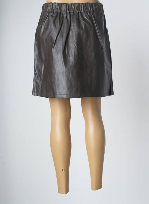 Jupe courte marron C'EST BEAU LA VIE pour femme