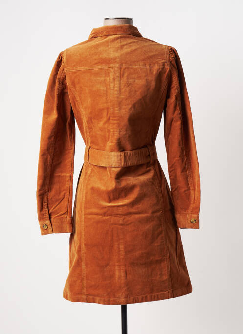 Robe mi-longue marron C'EST BEAU LA VIE pour femme