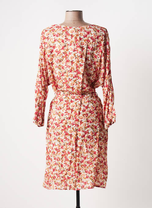 Robe mi-longue orange C'EST BEAU LA VIE pour femme