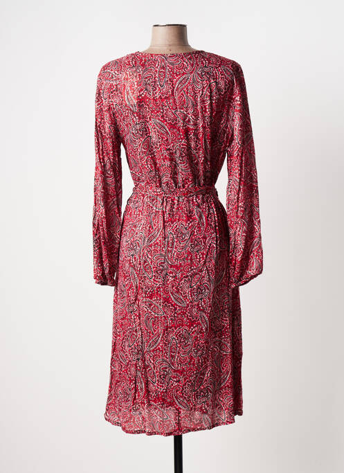 Robe mi-longue rouge C'EST BEAU LA VIE pour femme
