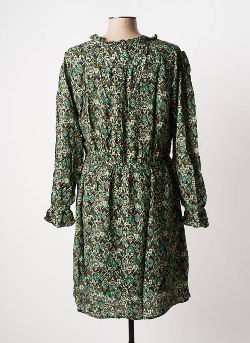 Robe mi-longue vert C'EST BEAU LA VIE pour femme