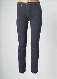 Pantalon slim tissage popeline taille normale gris C'EST BEAU LA VIE femme