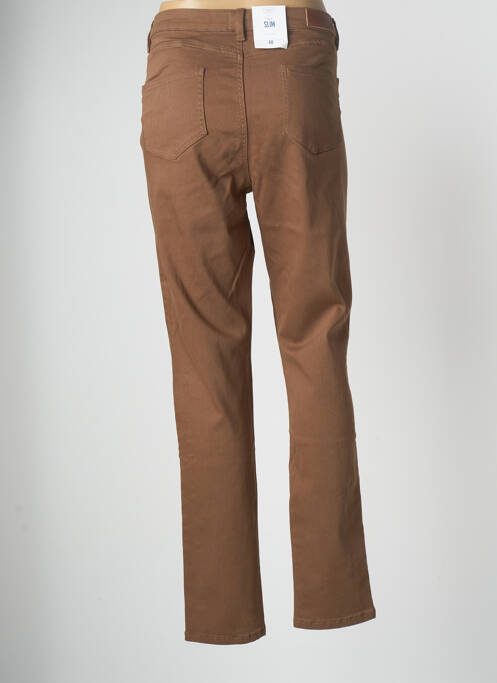 Pantalon slim marron C'EST BEAU LA VIE femme