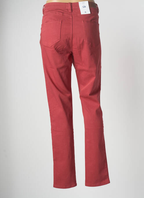 Pantalon slim rouge C'EST BEAU LA VIE pour femme