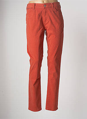 Pantalon droit orange C'EST BEAU LA VIE pour femme