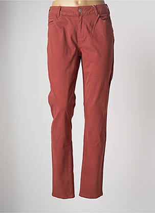 Pantalon slim rouge C'EST BEAU LA VIE pour femme