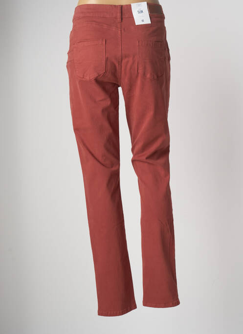 Pantalon slim rouge C'EST BEAU LA VIE pour femme