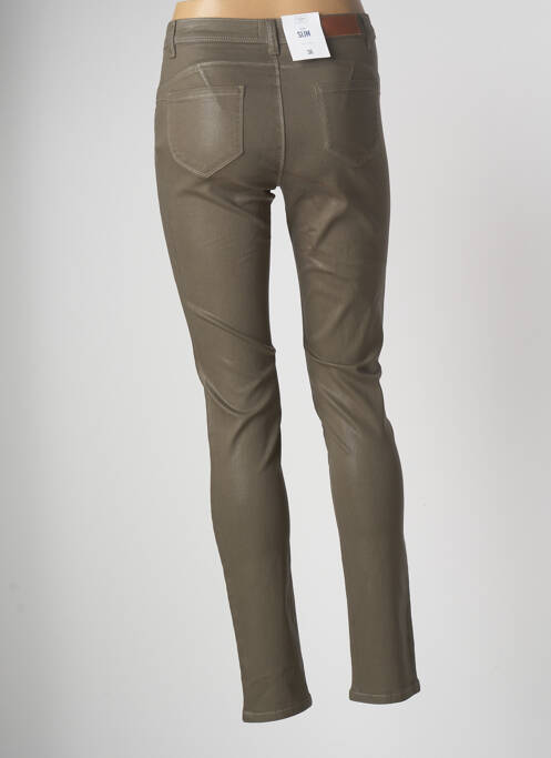 Pantalon slim vert C'EST BEAU LA VIE pour femme
