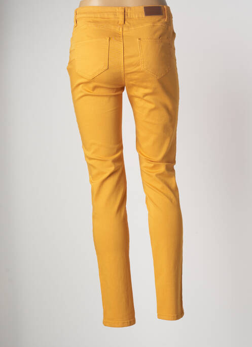 Pantalon slim jaune C'EST BEAU LA VIE pour femme