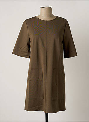 Robe courte manches 3/4 manches 3/4 vert IMPERIAL femme